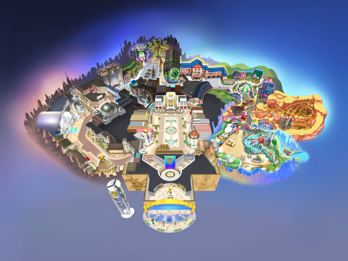 Warner Bros. World Abu Dhabi - explore the immersive themed lands and attractions