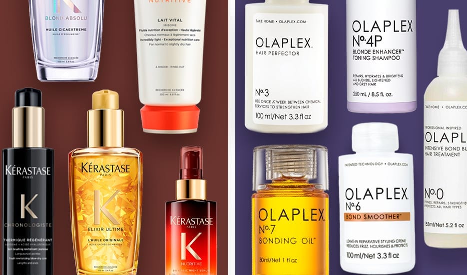Comparison of Olaplex vs Kerastase hair care brands