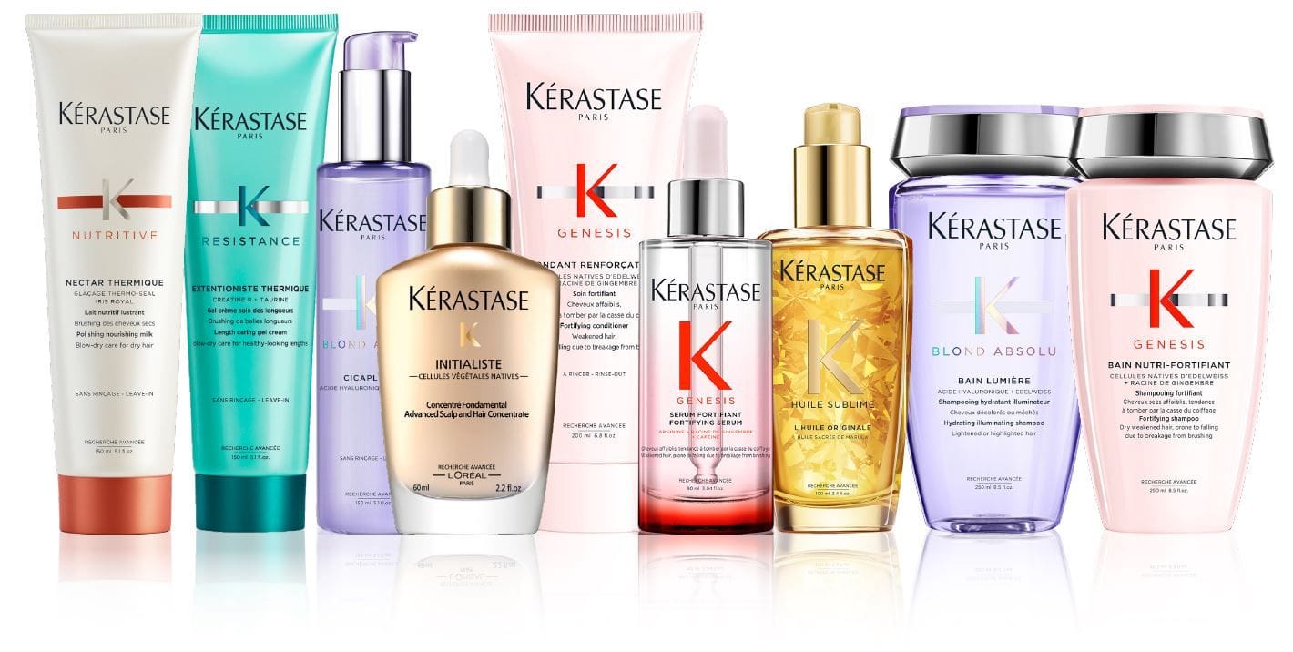 Kérastase professional hair care product range