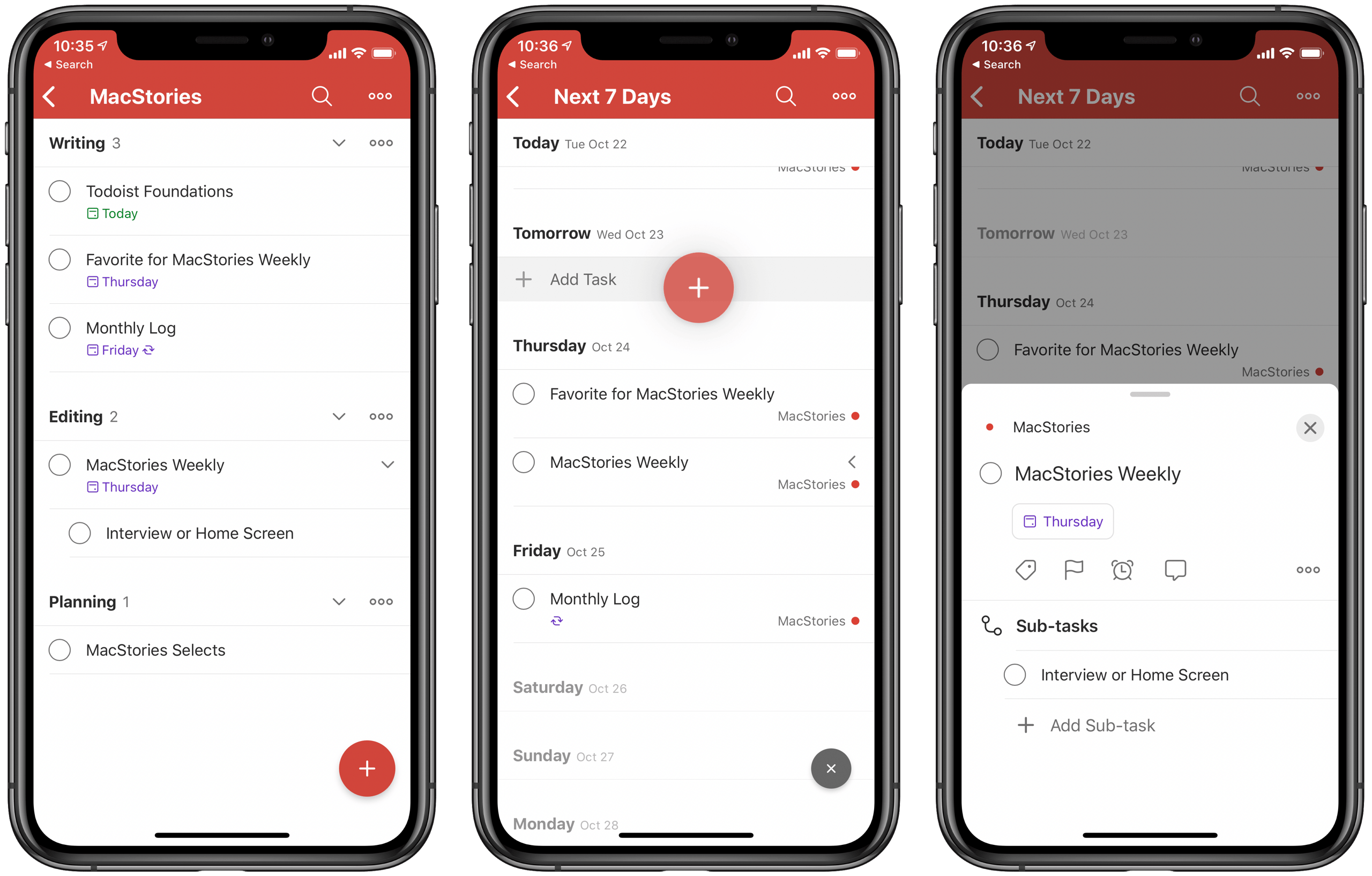 Todoist task manager interface showing clean cross-platform to-do list workflow for individuals and teams