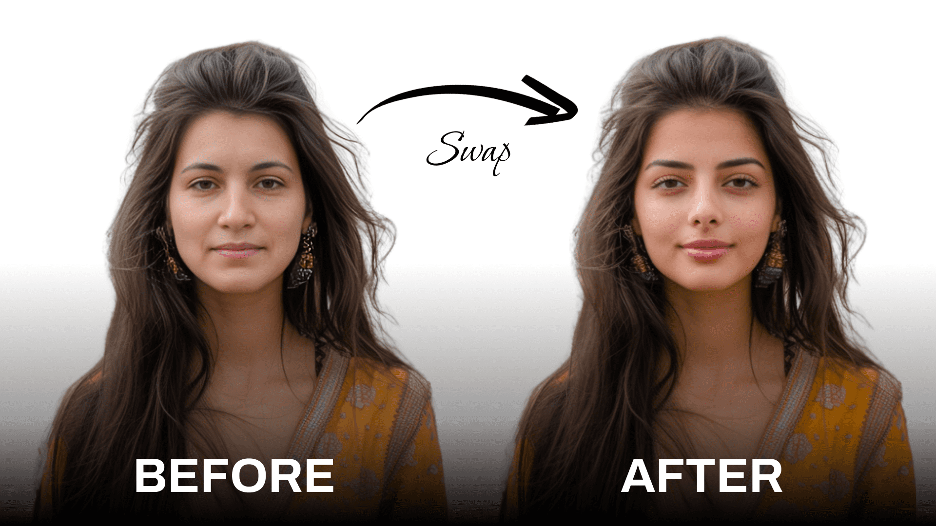 AI face swapping workflow demonstration showing realistic facial replacement in video editing
