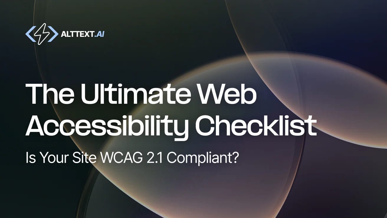 WCAG compliance guide checklist showing accessibility standards required for modern websites