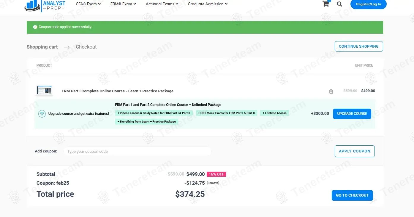 AnalystPrep coupon code tested May 2026 – Coupons Scout