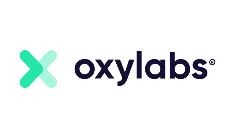 Oxylabs proxy server platform interface showing enterprise residential proxy solutions