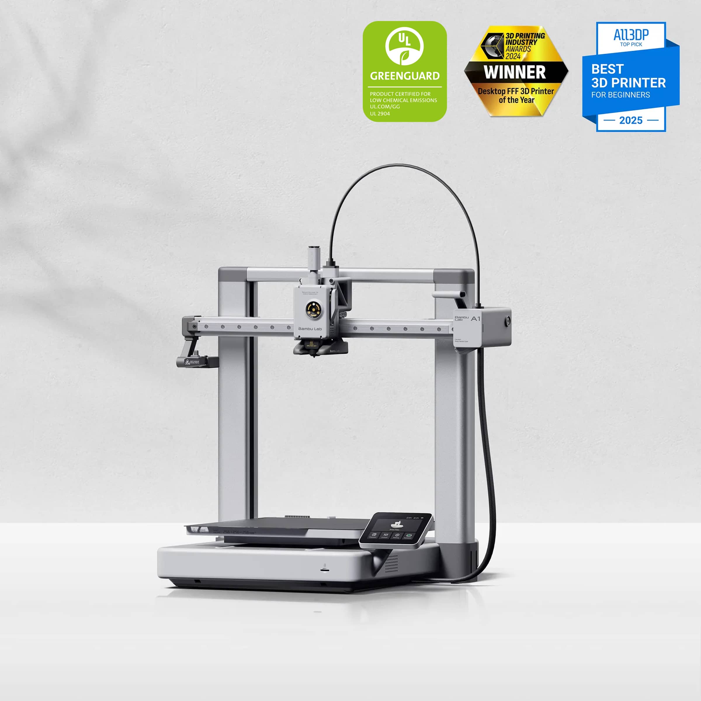 Bambu Lab A1 3D printer with AMS Lite multi-color upgrade beginner-friendly machine
