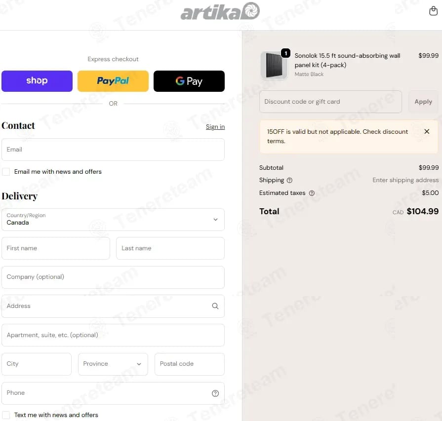 Artika coupon code tested September 2026 – Coupons Scout
