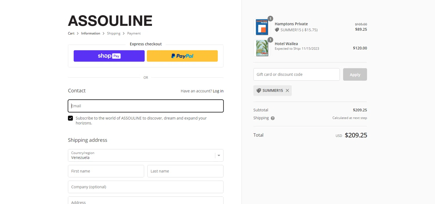 Assouline coupon code tested June 2026 – Coupons Scout
