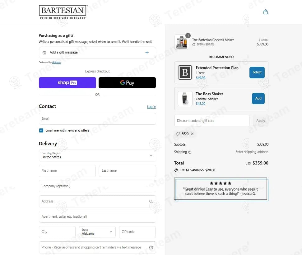 Bartesian coupon code tested May 2026 – Coupons Scout