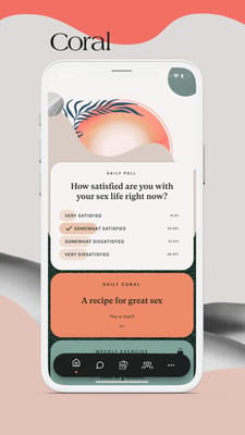 Coral App interactive sexual wellness mobile platform for couples promotional artwork