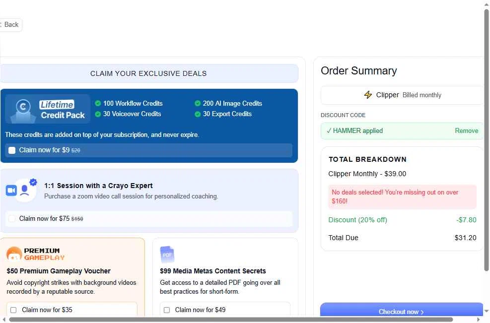 Crayo AI coupon code tested May 2026 – Coupons Scout