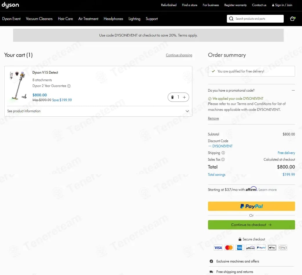 Dyson Canada coupon code tested September 2026 – Coupons Scout