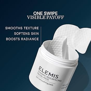 ELEMIS Dynamic Resurfacing Facial Pads gentle daily exfoliating treatment with lactic acid and tri-enzyme technology