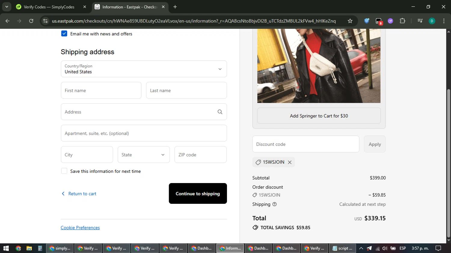 Eastpak coupon code tested May 2026 – Coupons Scout