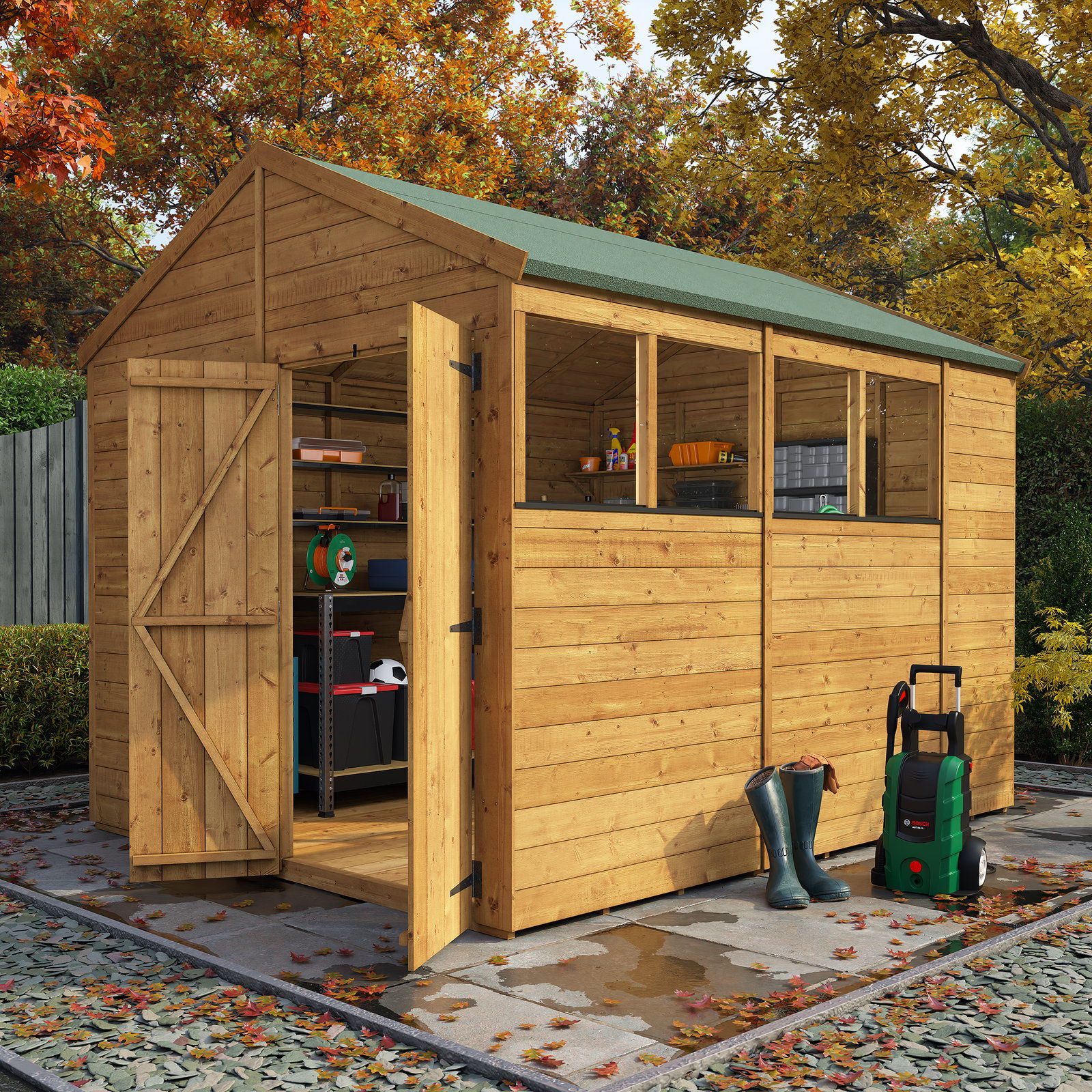 BillyOh Pro Apex Heavy Duty wooden garden shed from Garden Buildings Direct UK
