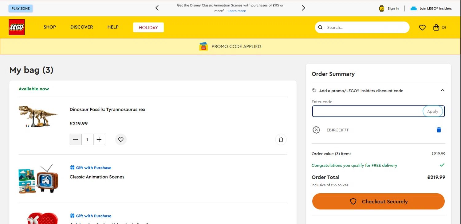 LEGO Canada coupon code tested May 2026 – Coupons Scout