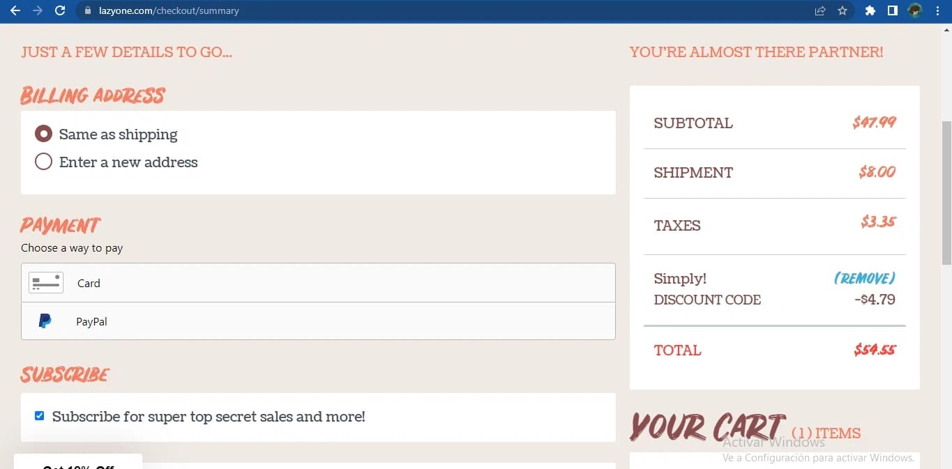 LazyOne coupon code tested May 2026 – Coupons Scout