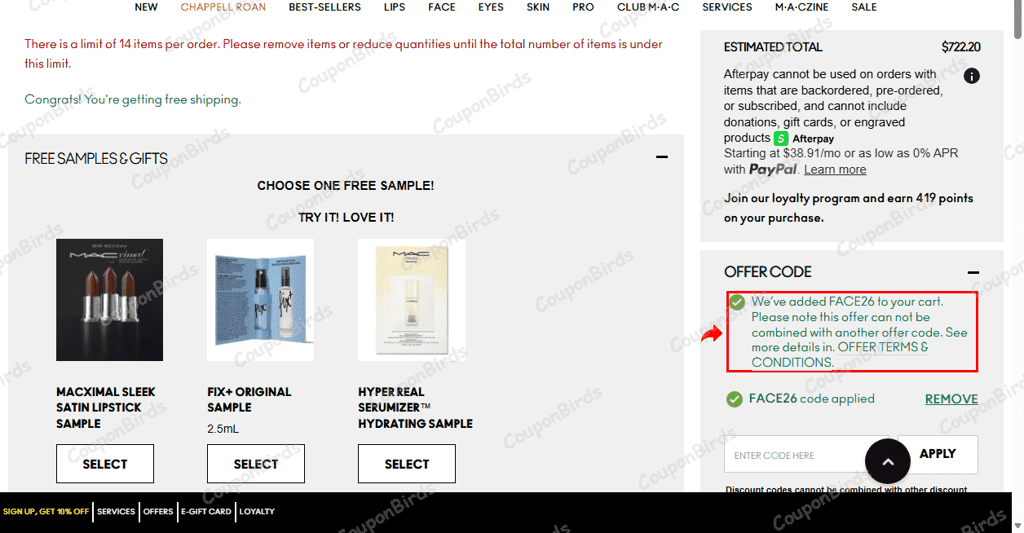 MAC Cosmetics coupon code tested September 2026 – Coupons Scout