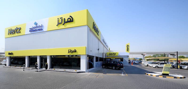 Hertz car rental Dubai office showing direct international brand alternative location