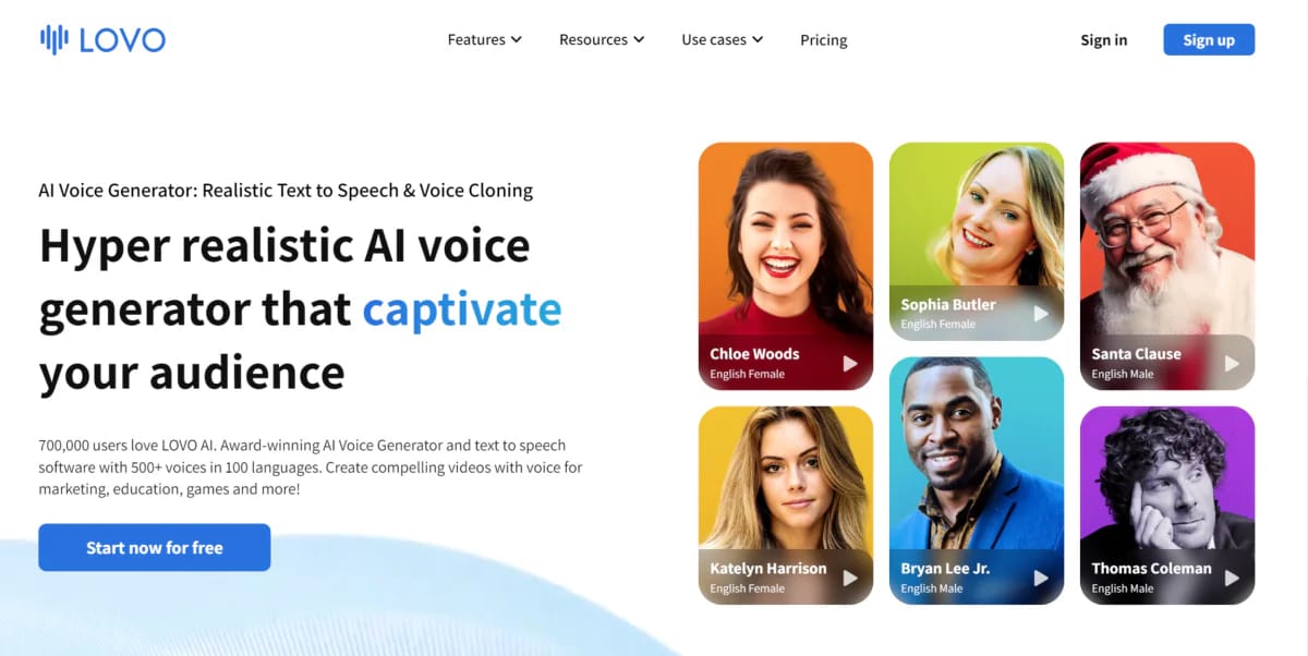 Synthesys Top Alternatives and Competitors: HeyGen vs. Synthesia—Real Costs & Risks for 2026 -Lovo AI Genny voice generator interface displaying voice library and emotion controls-couponsscout.com