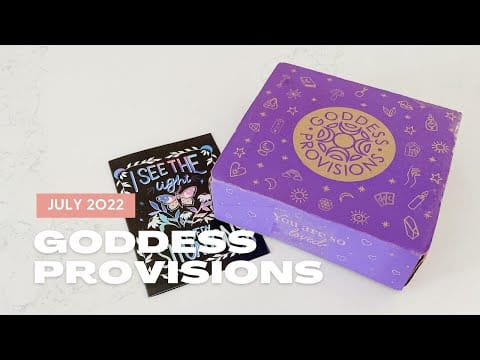 TamedWild Review 2026: A Magical Experience or a Logistical Nightmare? -Goddess Provisions vegan wellness subscription box unboxing showing crystal and aromatherapy items-couponsscout.com