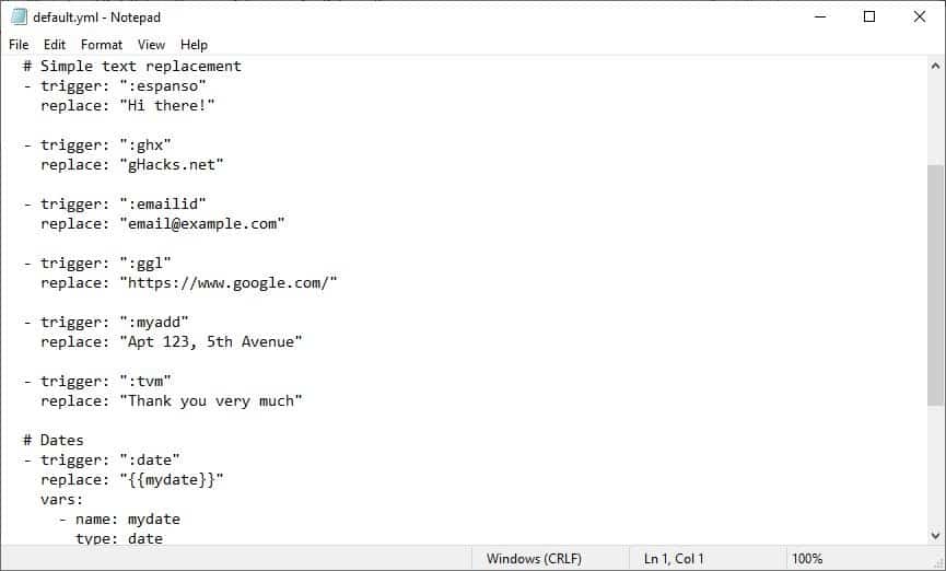 Espanso open source cross-platform text expander running on Windows Mac and Linux command line