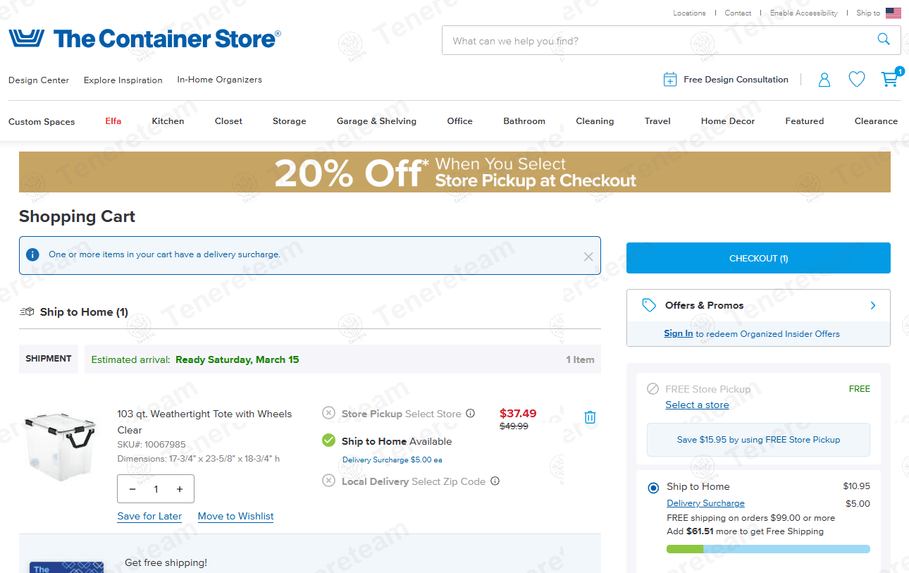 The Container Store coupon code tested June 2026 – Coupons Scout