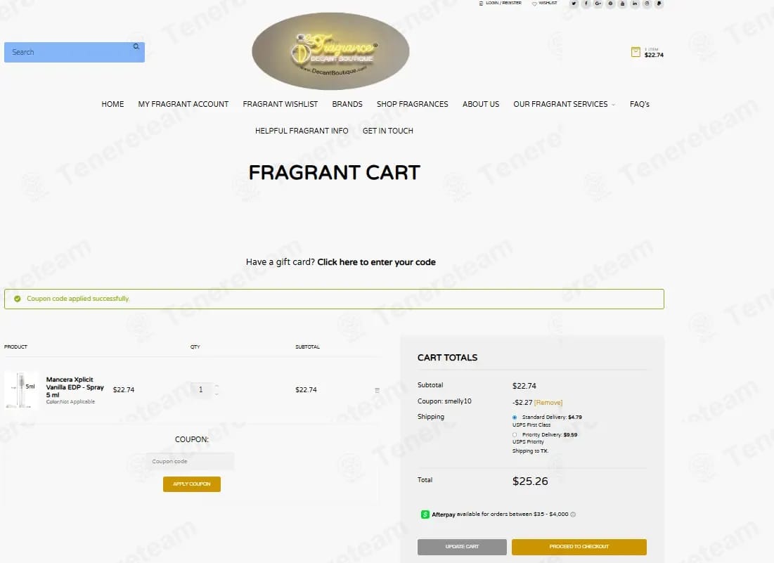 The Fragrance Shop coupon code tested June 2026 – Coupons Scout