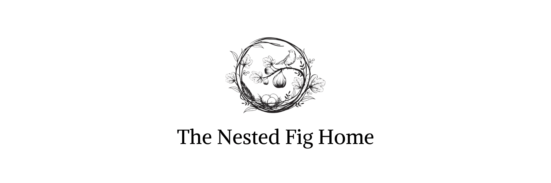 The Nested Fig Home Savannah online furniture storefront banner with curated decor