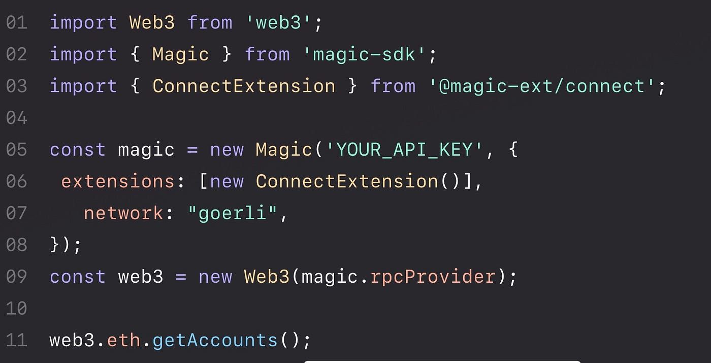Magic Link Web3 authentication SDK enabling passwordless email login for non-crypto users