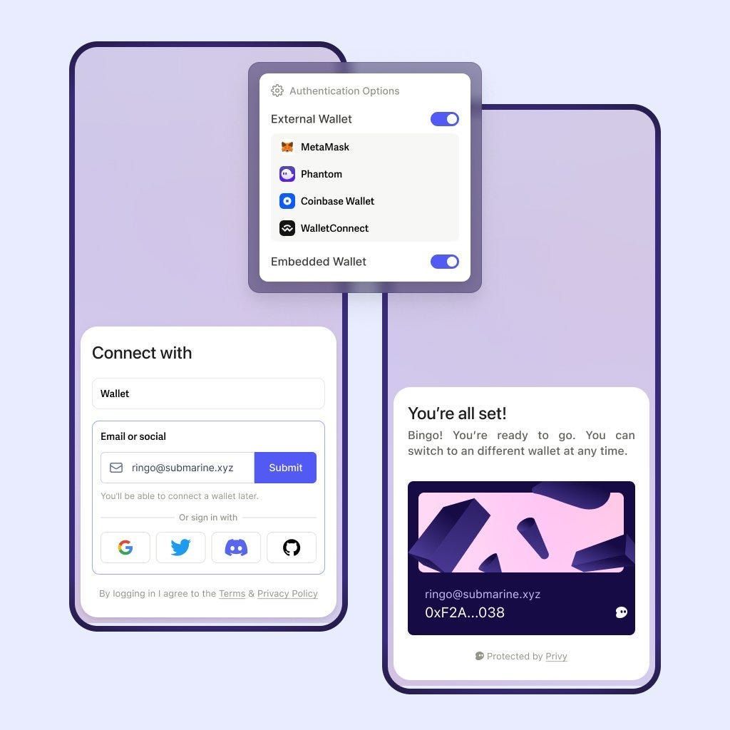 Privy embedded wallet architecture overview with hybrid custody and eject migration feature