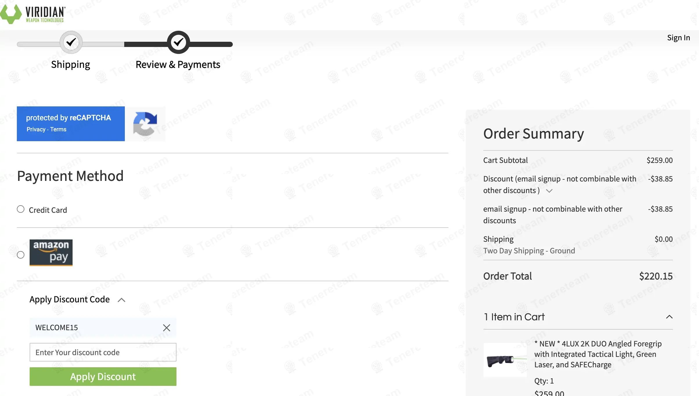 Viridian Weapon Technologies coupon code tested June 2026 – Coupons Scout