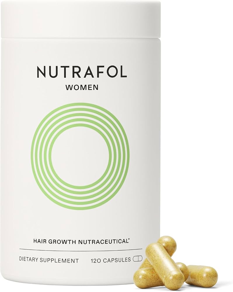 Nutrafol Women's hair growth supplement bottle clinically tested for thicker stronger hair