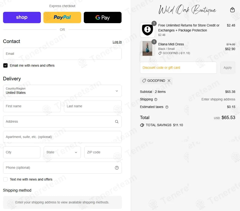 Wild Oak Boutique coupon code tested September 2026 – Coupons Scout