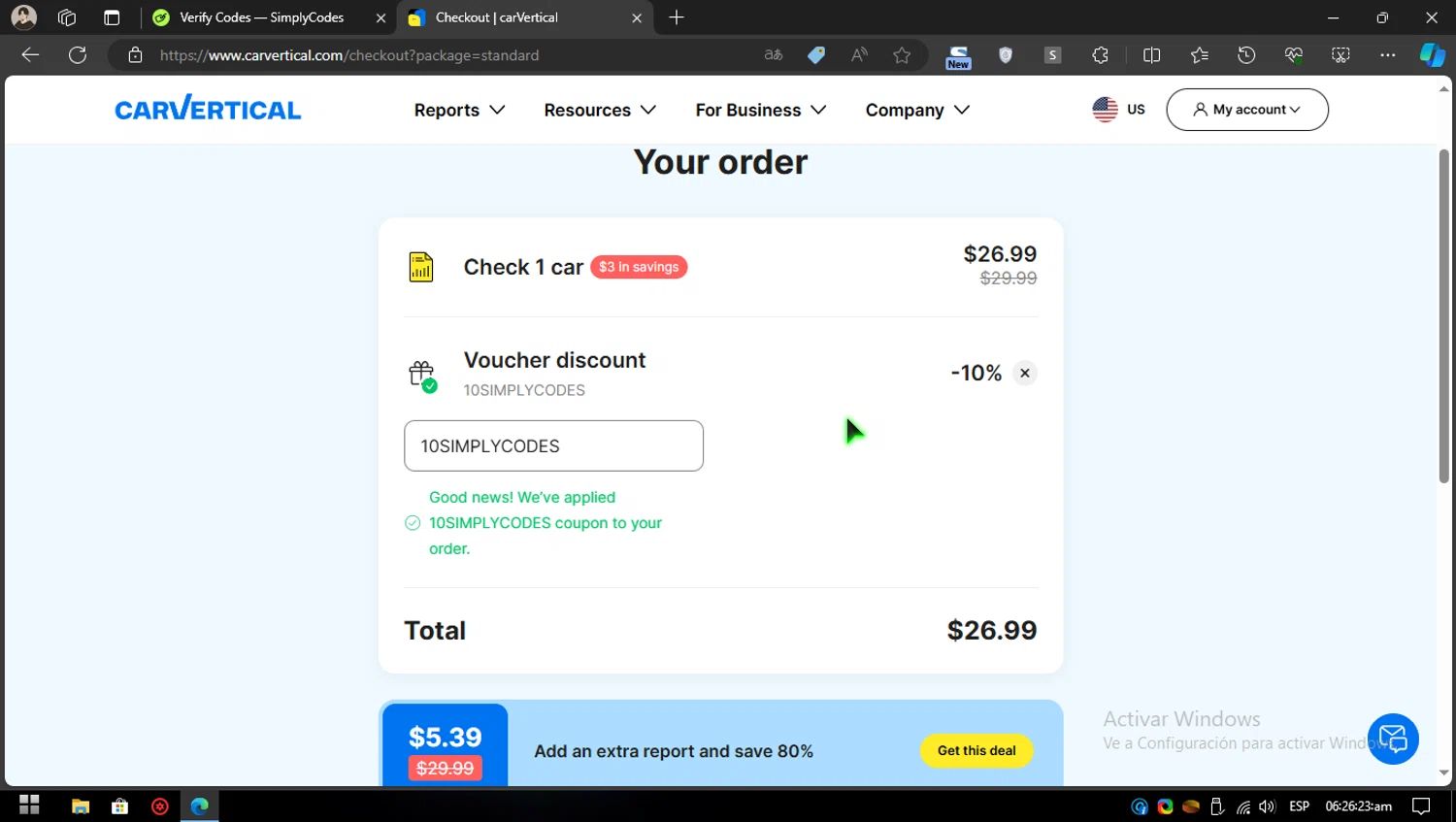 carVertical coupon code tested September 2026 – Coupons Scout