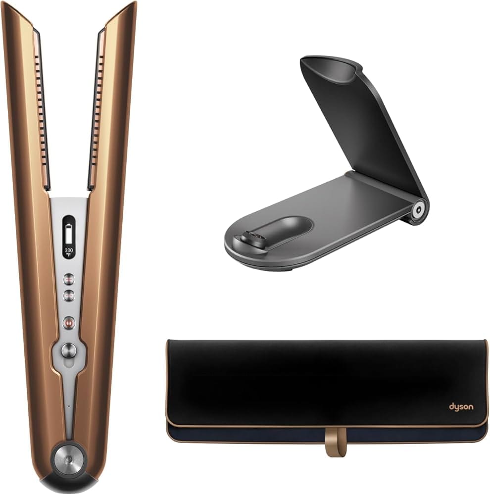 Dyson Corrale cordless hair straightener with flexing manganese copper alloy plates
