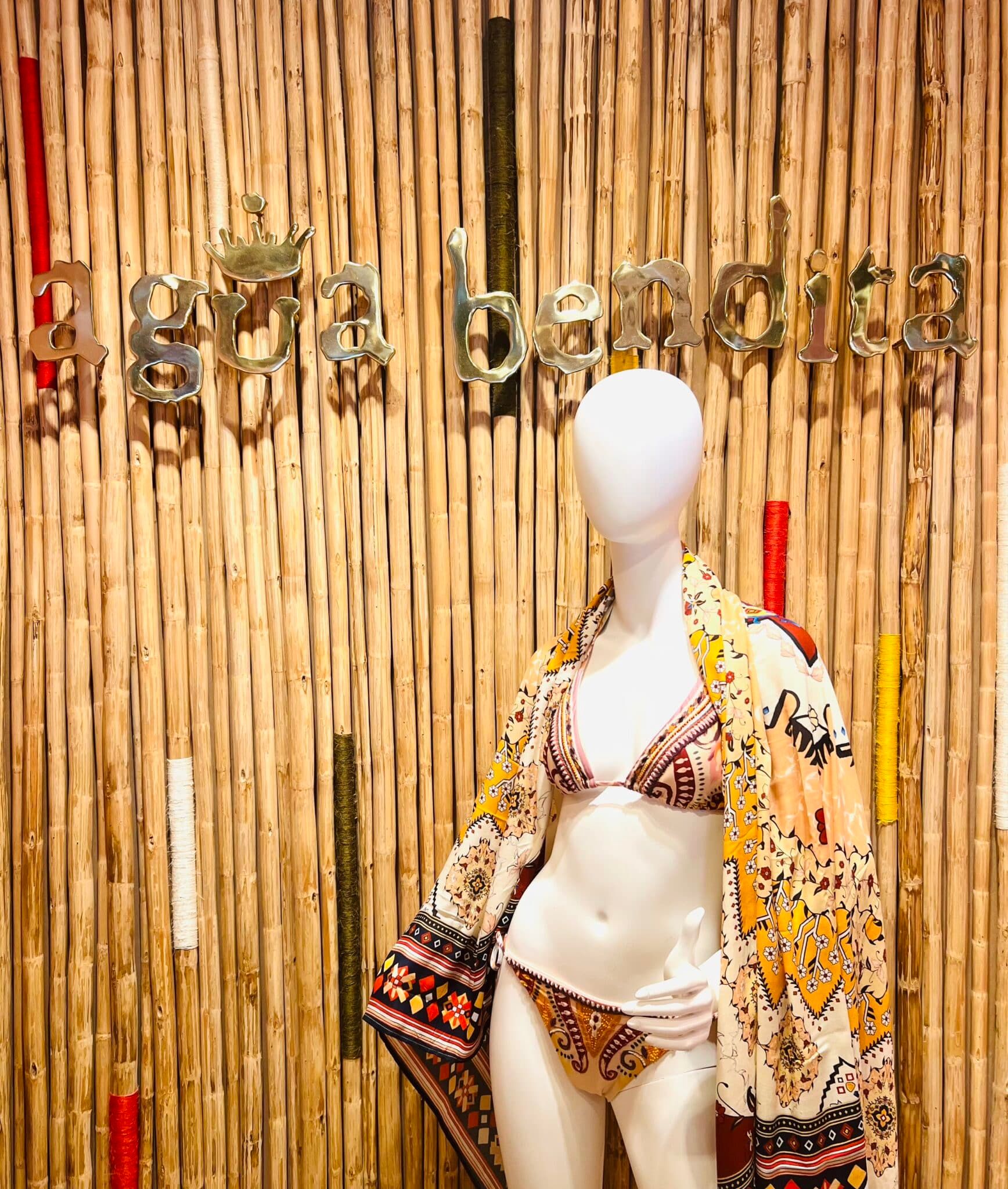 Agua Bendita Colombian handcrafted swimwear store featuring artisan embroidered bikini designs