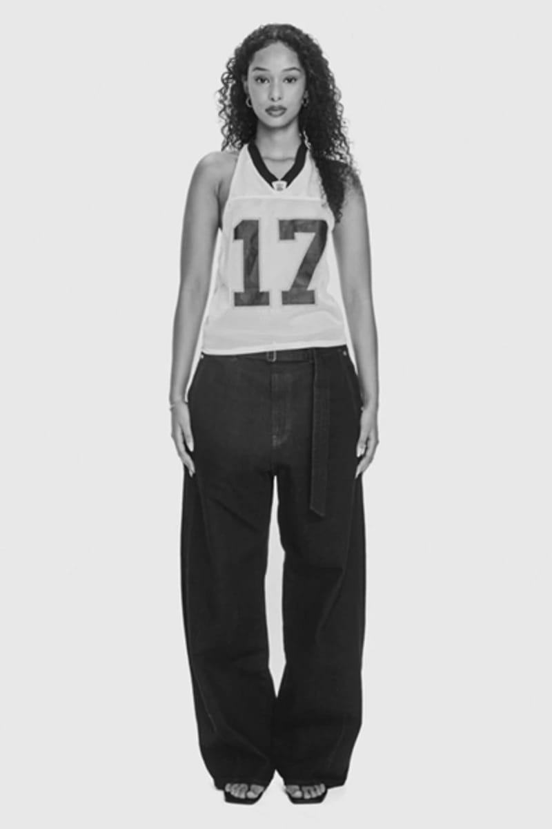 Frankie Collective reworked vintage sportswear halter top sustainable streetwear product photo