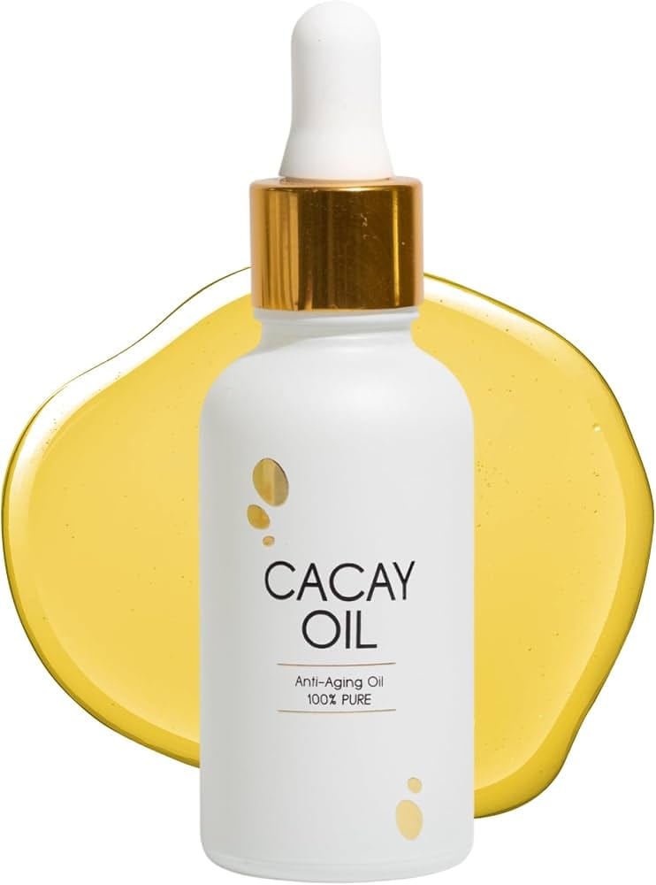 Cacay oil natural skincare ingredient bottle with botanical extract for anti-aging formulations