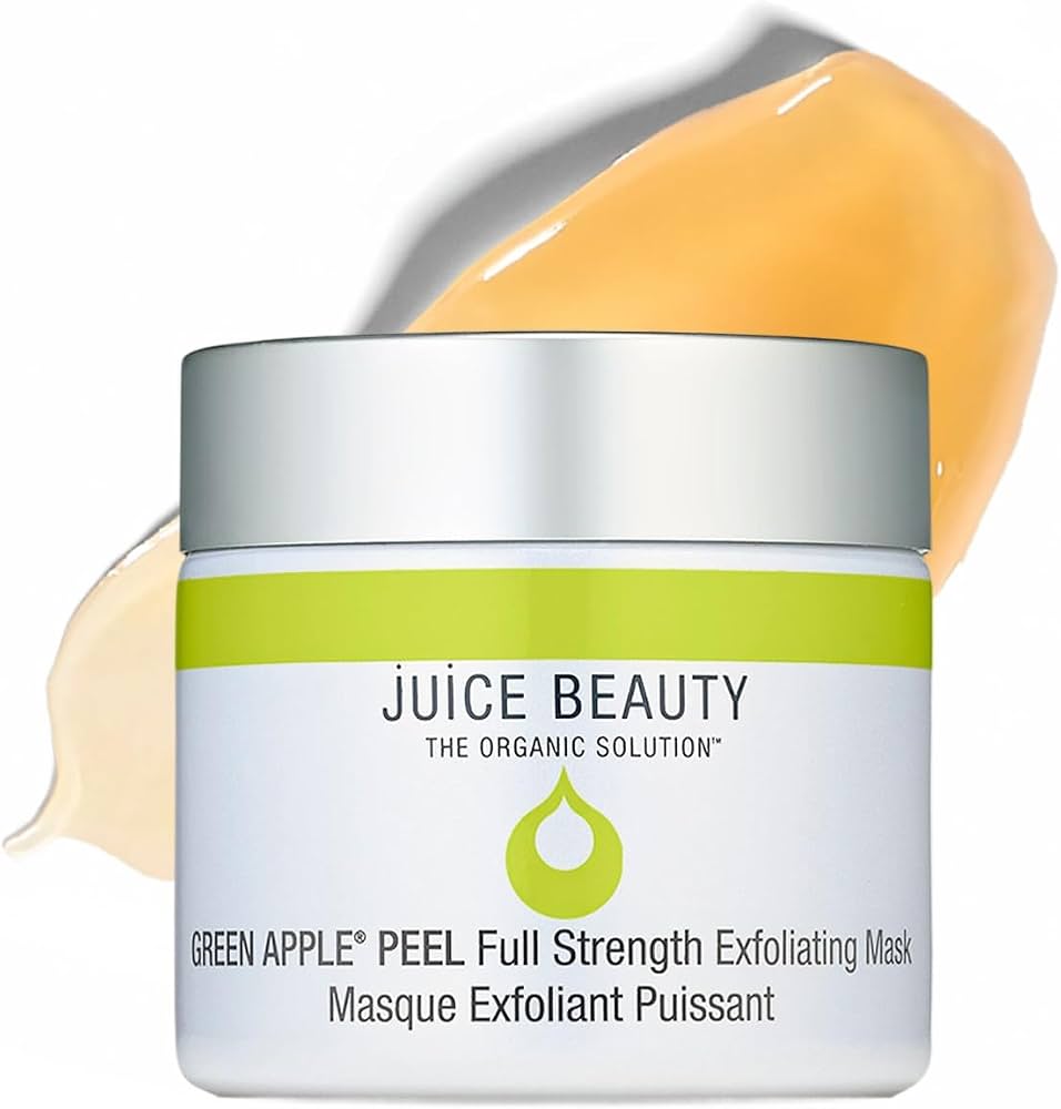 Juice Beauty Green Apple Peel exfoliating mask with USDA organic certification and glycolic acid