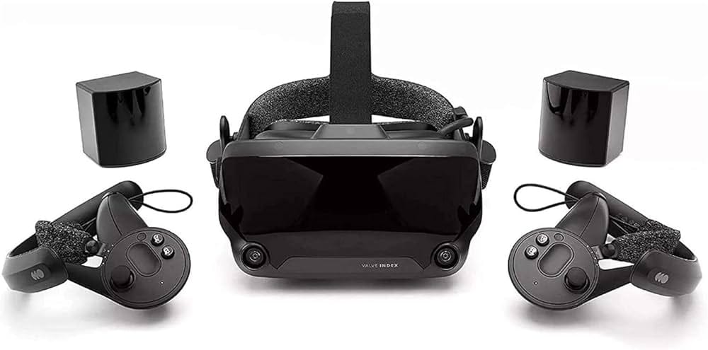 Valve Index full VR kit with headset base stations and finger-tracking knuckle controllers