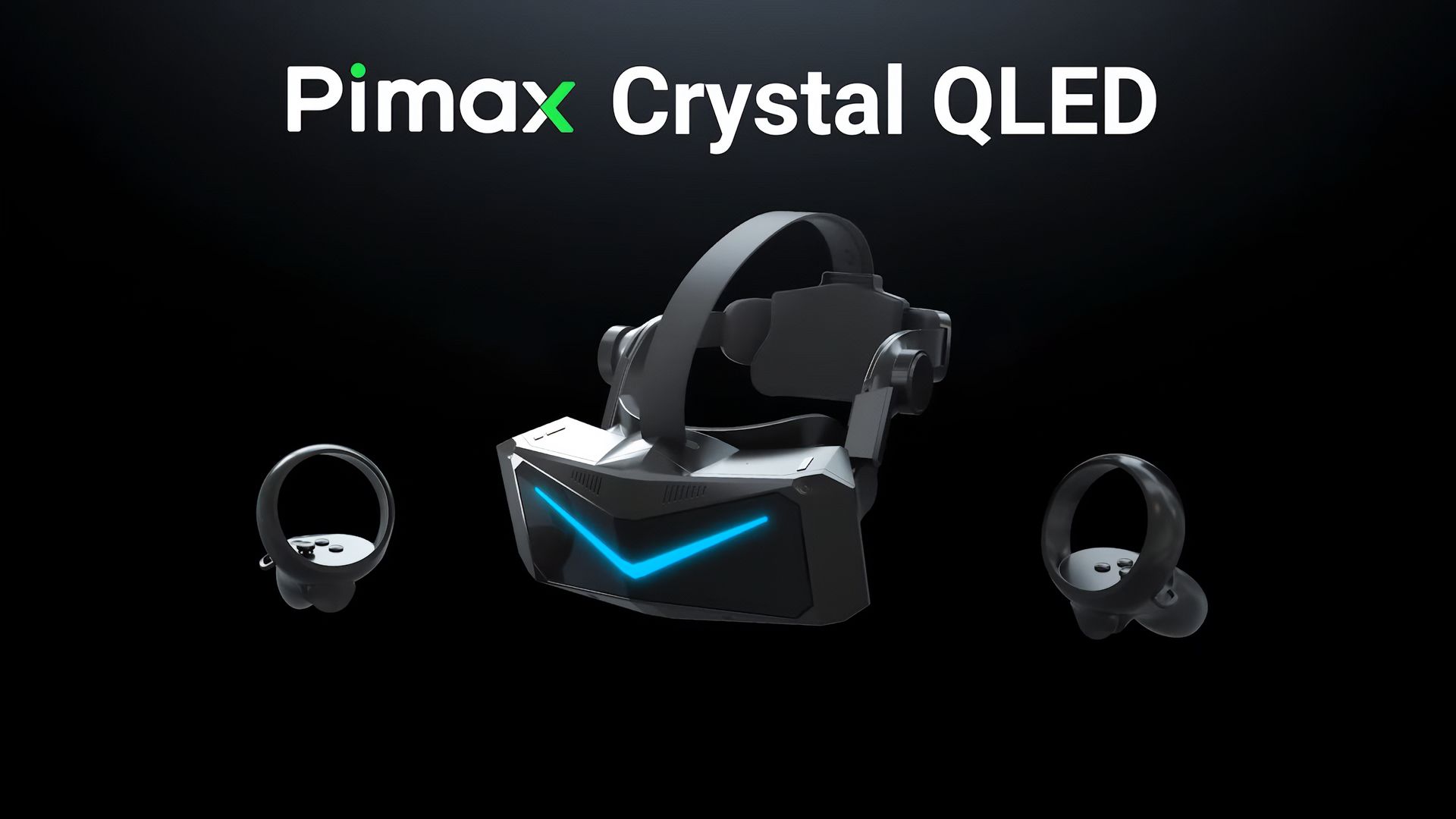 Pimax Crystal high-resolution QLED VR headset with swappable lenses for simulators