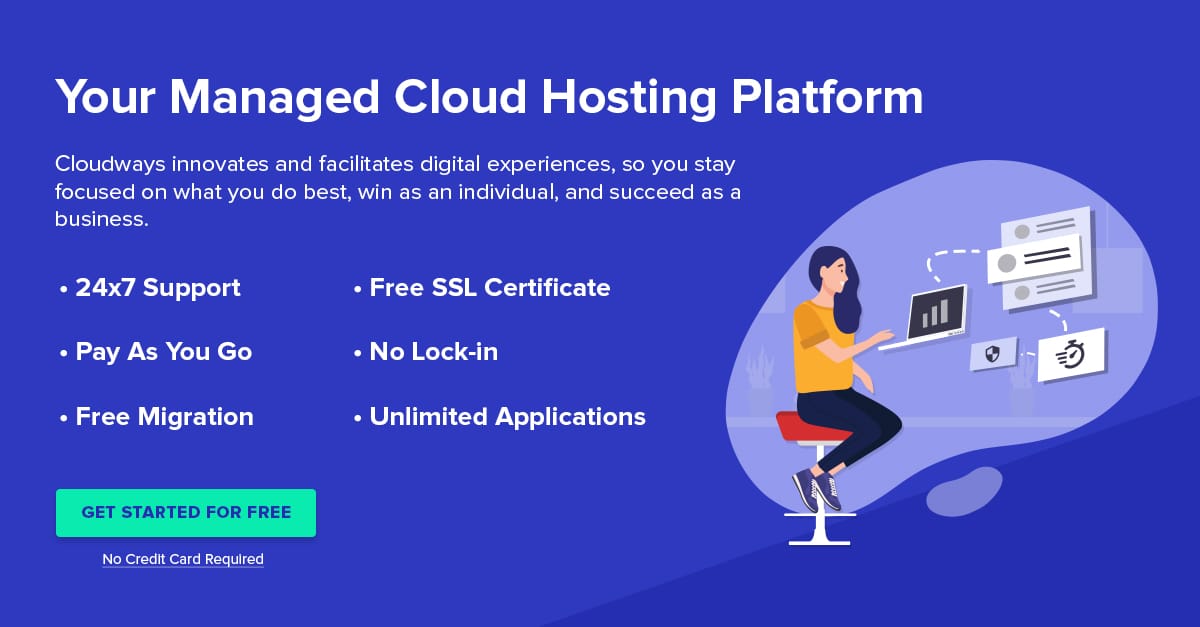 Cloudways managed cloud hosting platform supporting DigitalOcean Vultr AWS and Google Cloud servers
