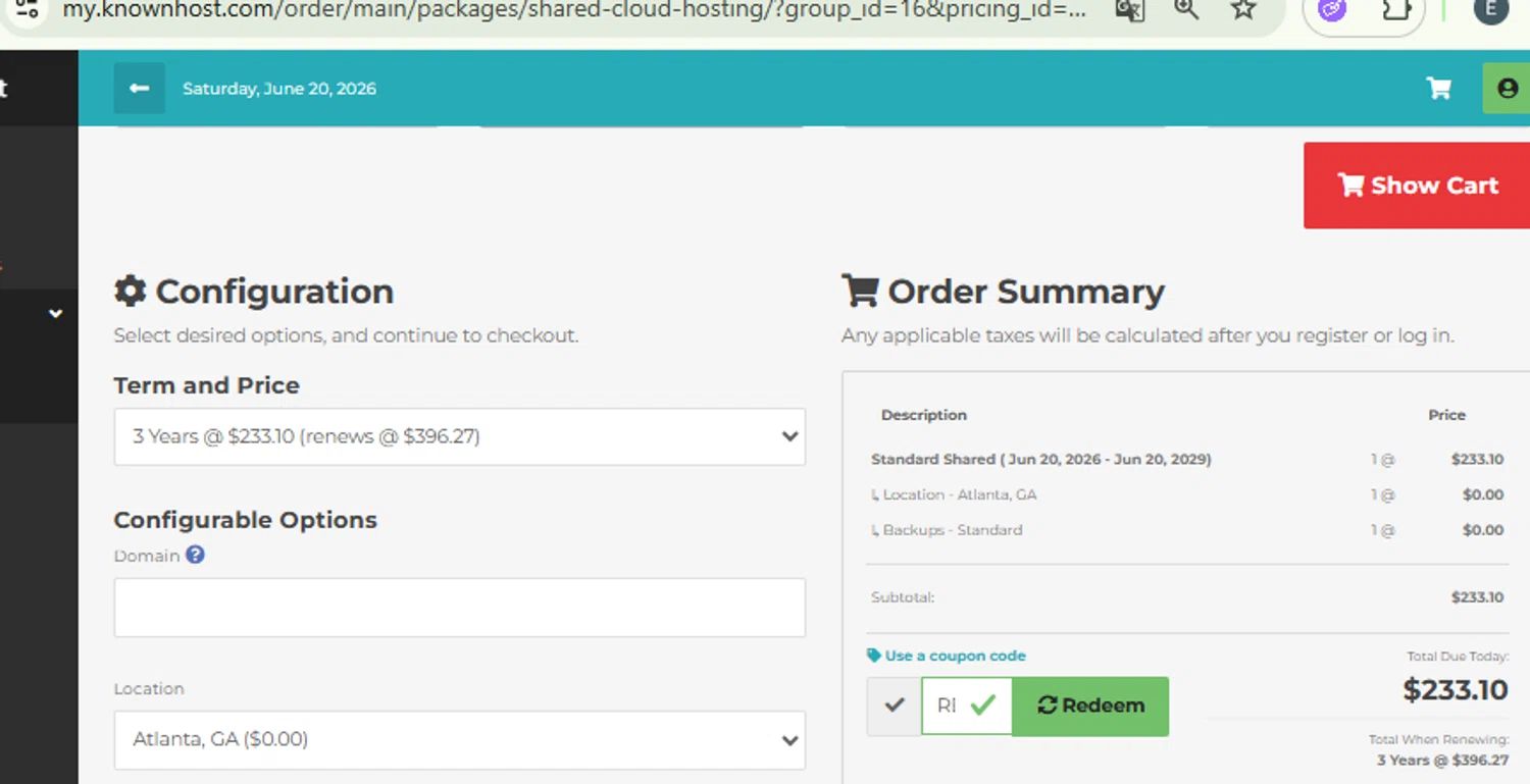 DreamPress coupon code tested June 2026 – Coupons Scout