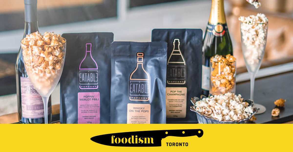 Eatable Popped Merlot wine infused popcorn featuring rich dark berry and chocolate notes for sophisticated foodie gifting