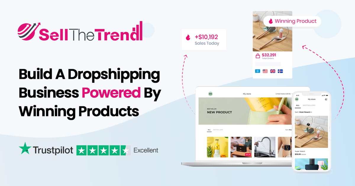 Sell The Trend AI-powered dropshipping platform NEXUS product research and Shopify integration