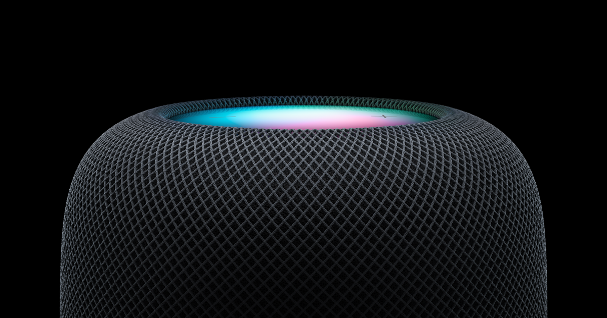 Apple HomePod 2nd generation smart speaker with display in modern home setting