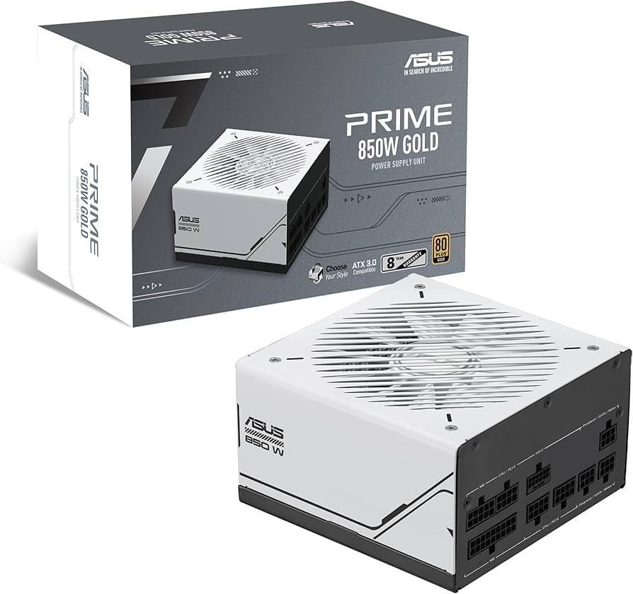 850W 80 Plus Gold modular power supply unit for high-performance gaming PC builds