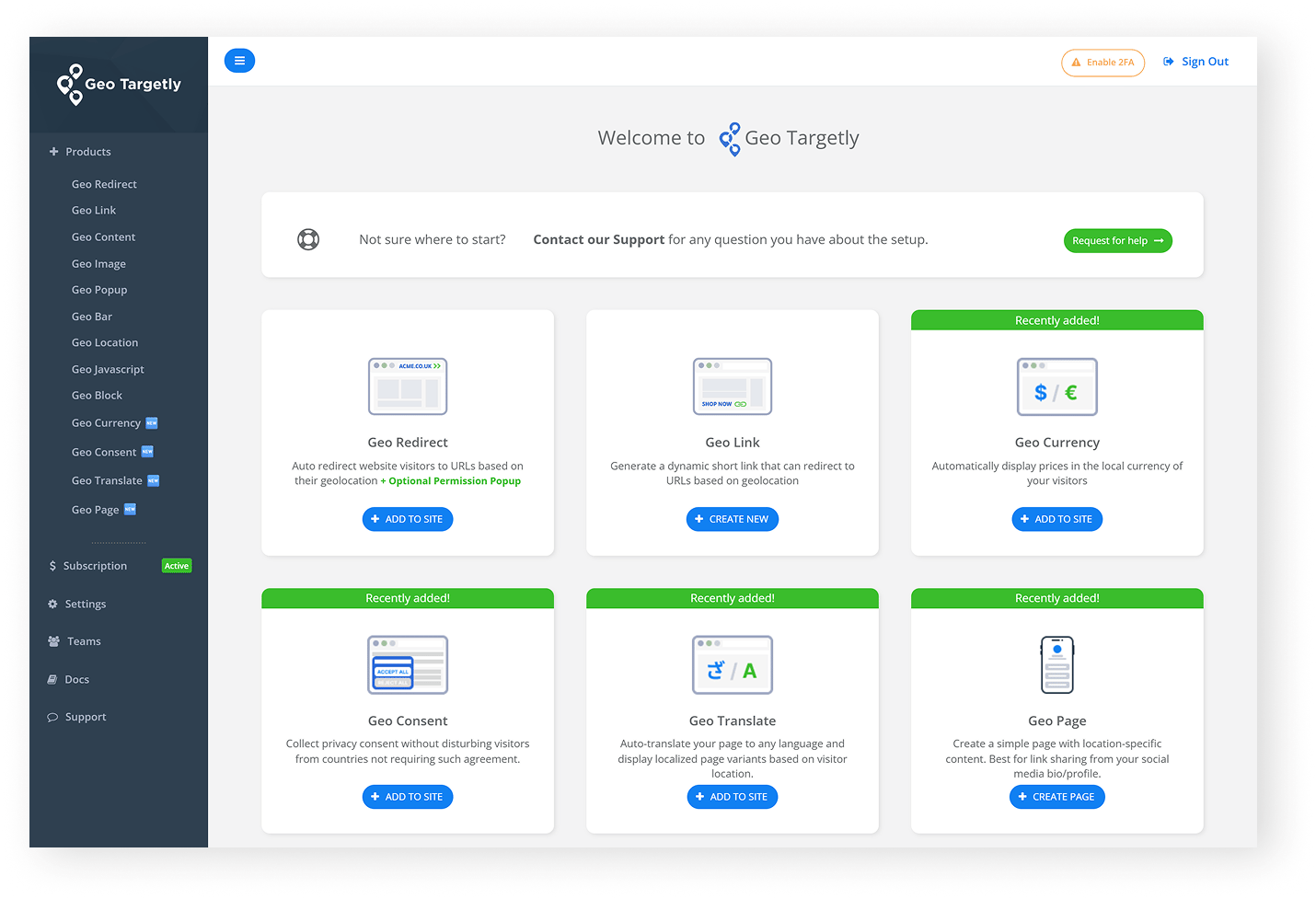 WordPress geo-targeting plugin integration showing tracking code injection and native CMS compatibility