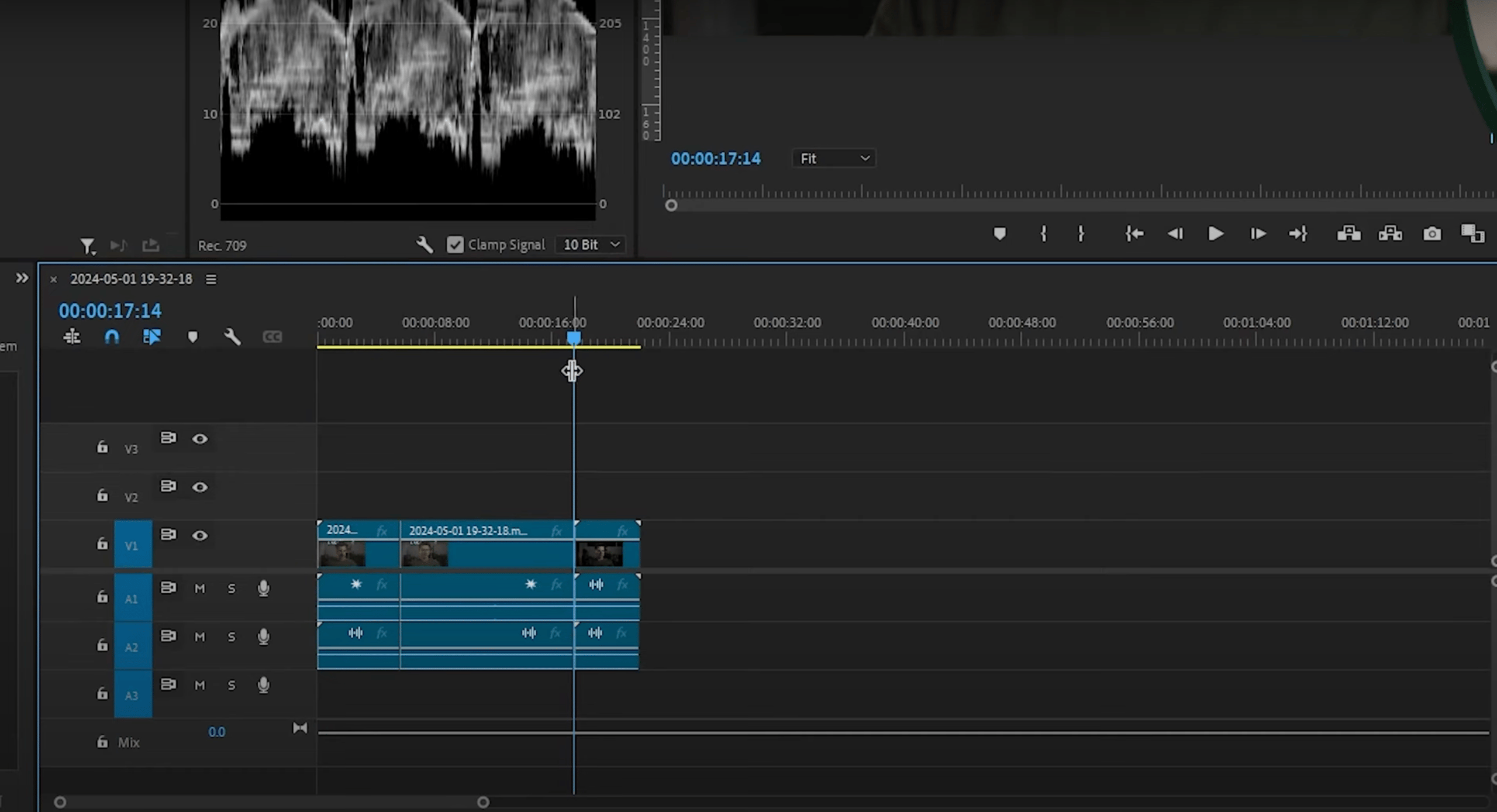 Adobe Premiere Pro workspace showing professional timeline panels and color grading tools