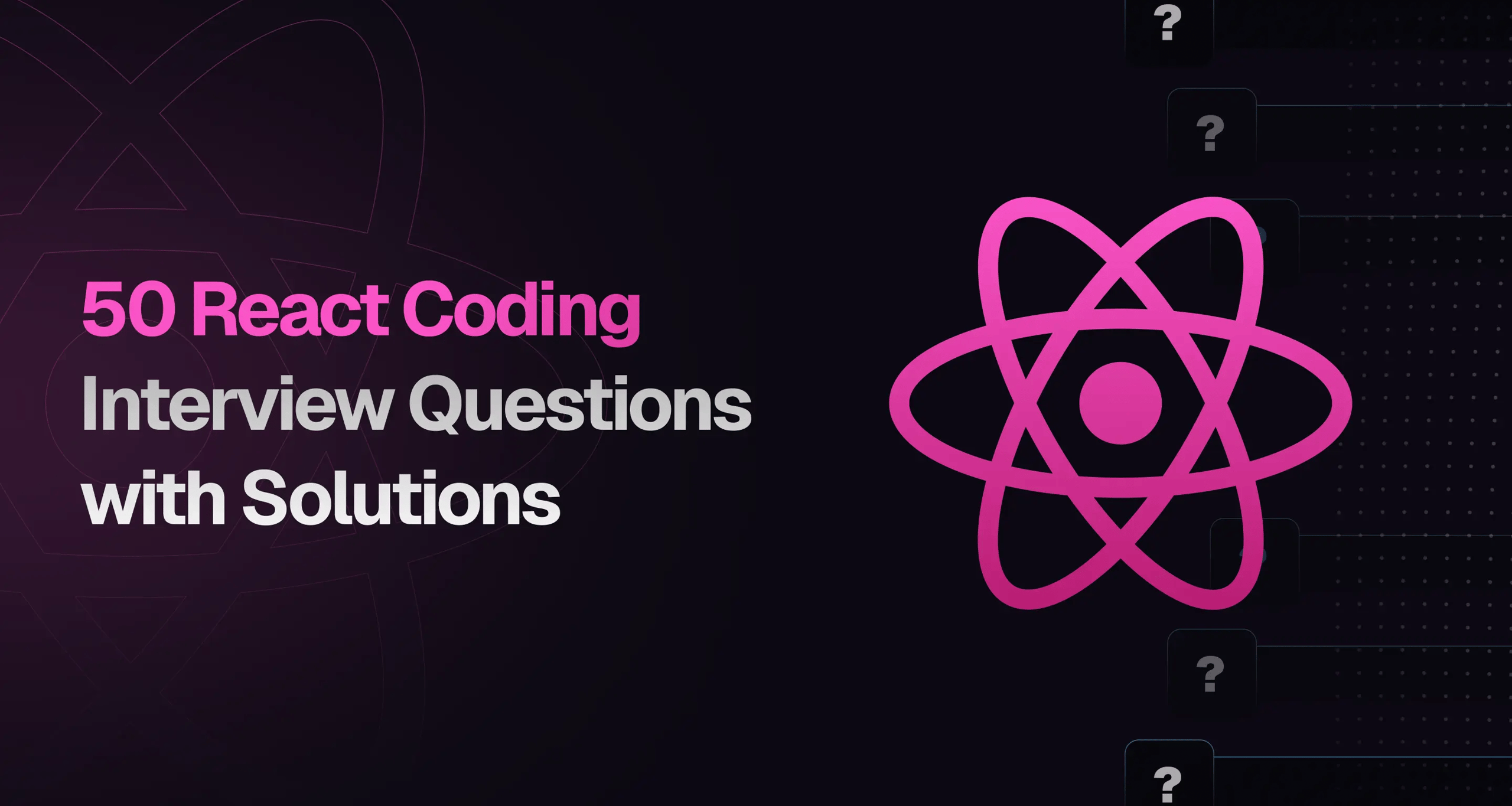 React component coding interview questions practice interface for FAANG candidates
